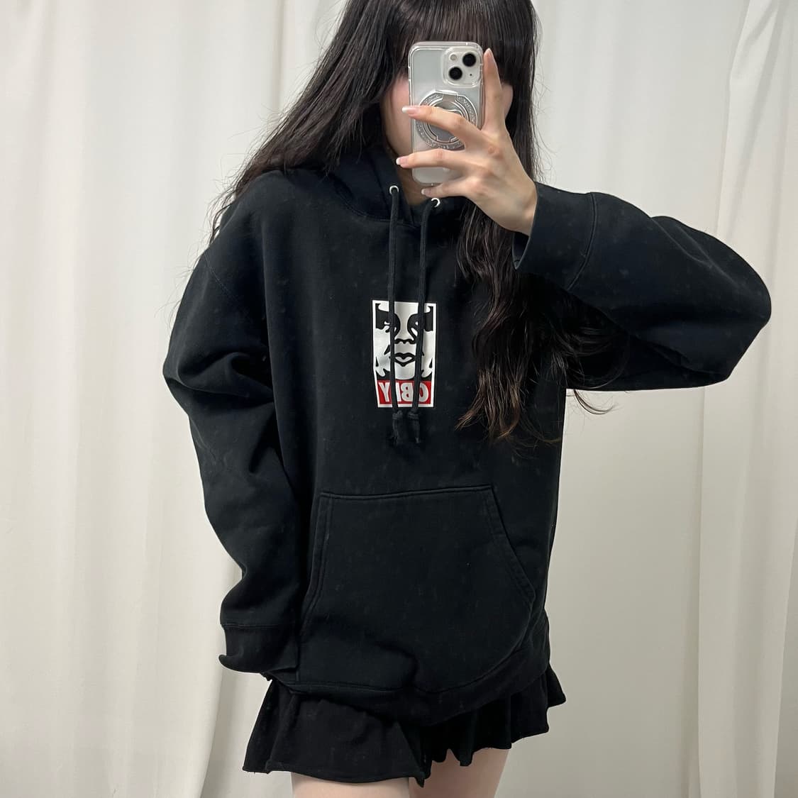 OBEY black hoodie 상품이미지2