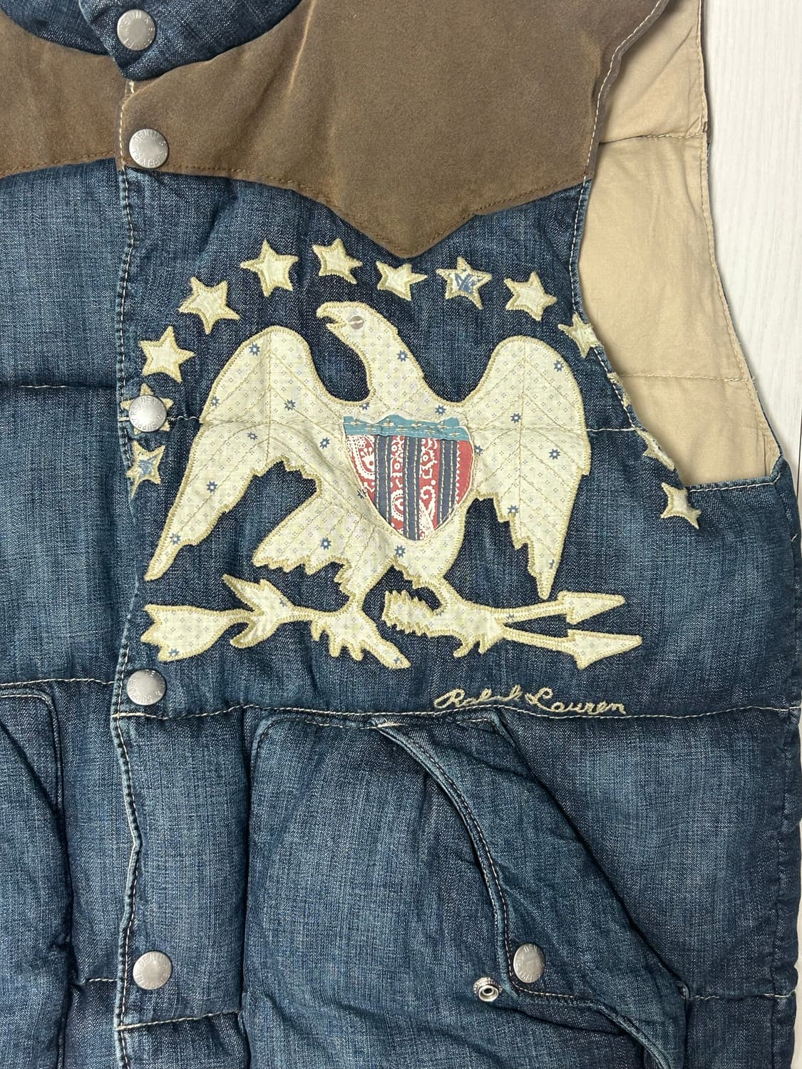 데님 앤 서플라이 데님 패딩 베스트 상품이미지2