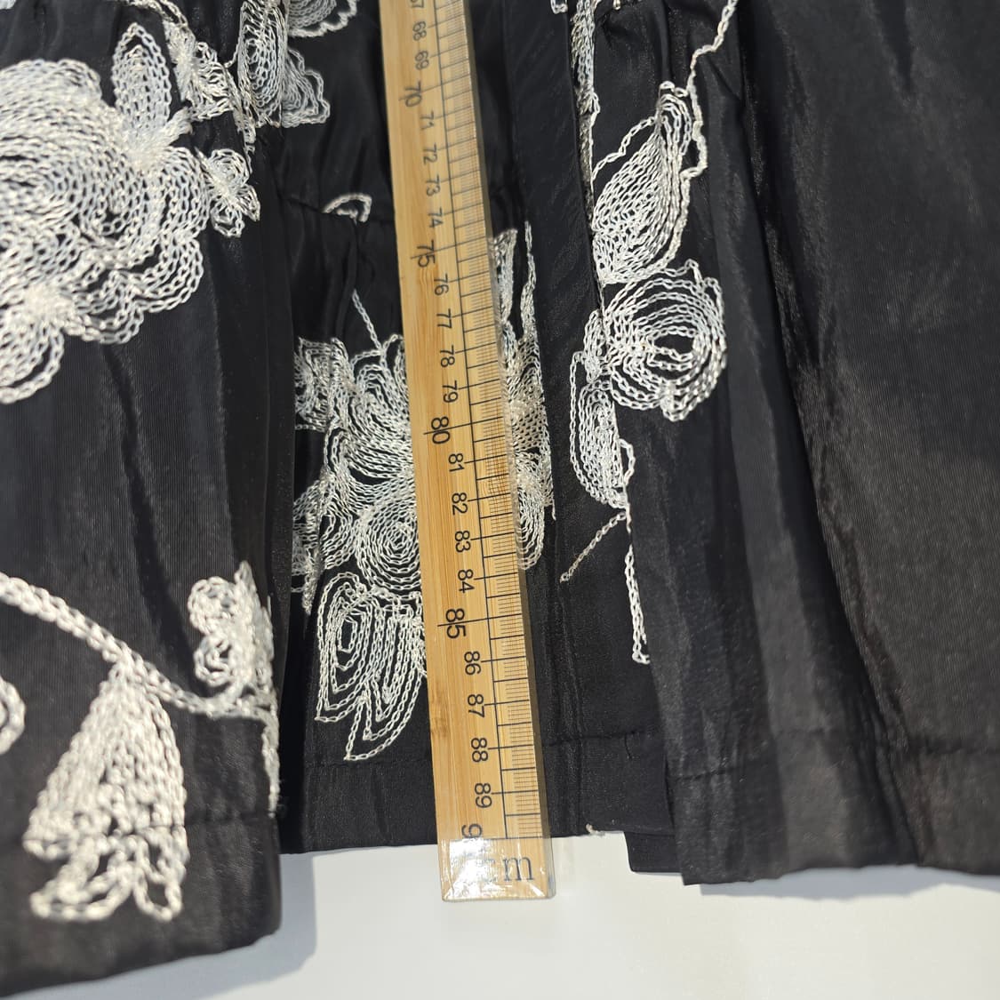 블랙 플라워 자수 셔츠 원피스 66 상품이미지4