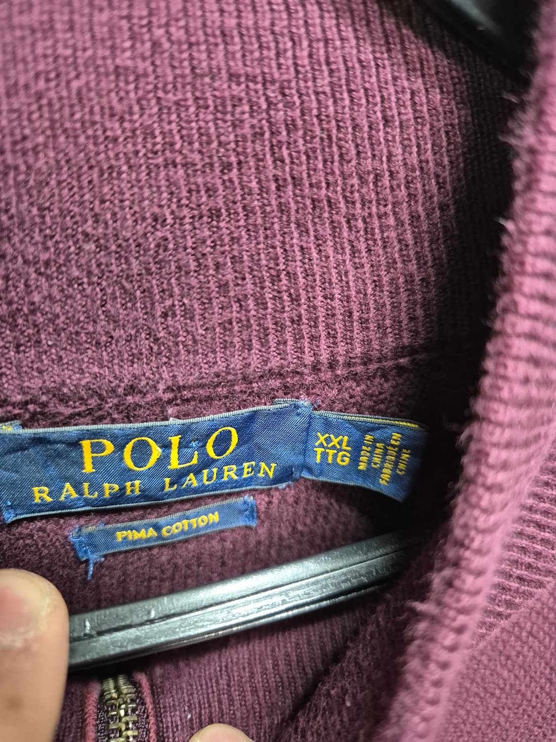 폴로 하프집업 니트 상품이미지2