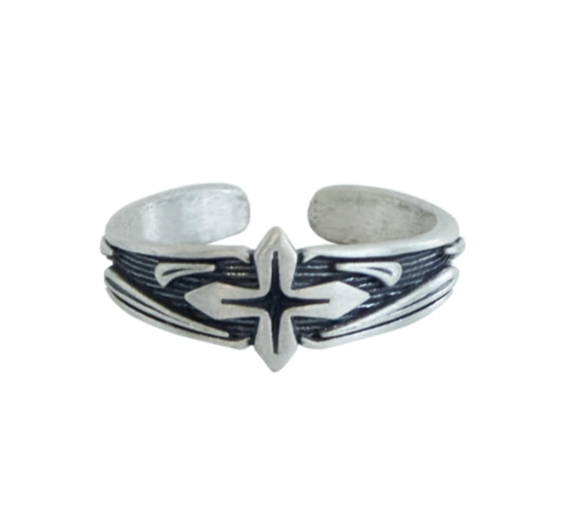  폴리테루 925 실버 링 006 앤틱 크로스 19호 상품이미지1