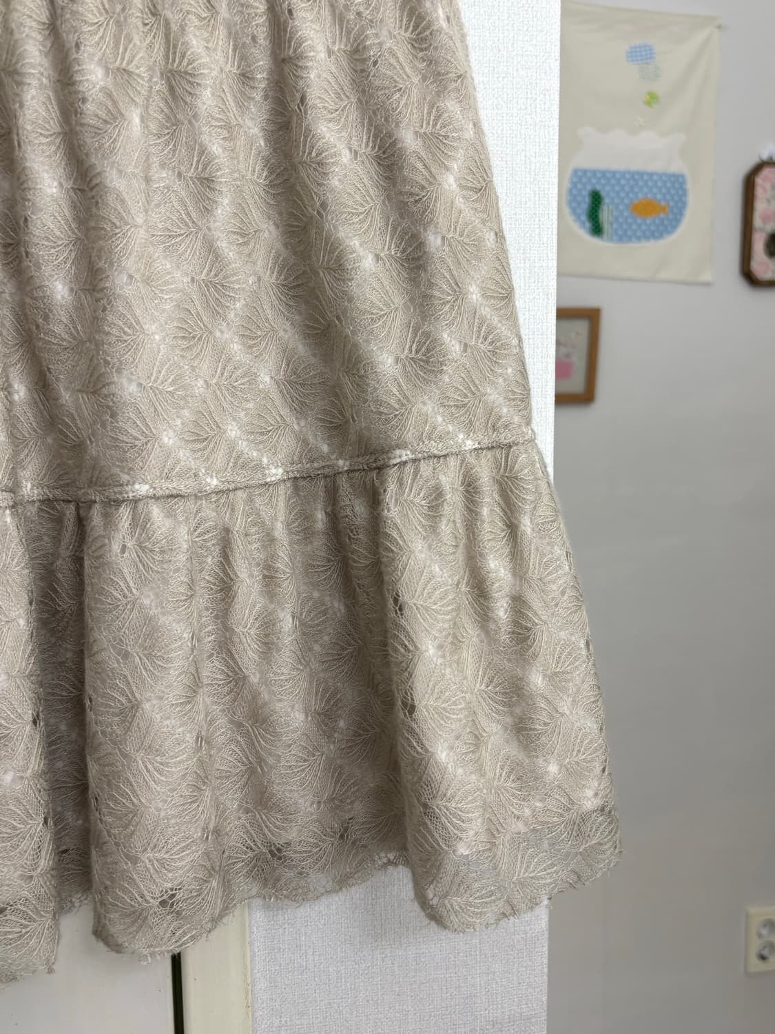 애쉬 니트 미니 스커트 상품이미지3