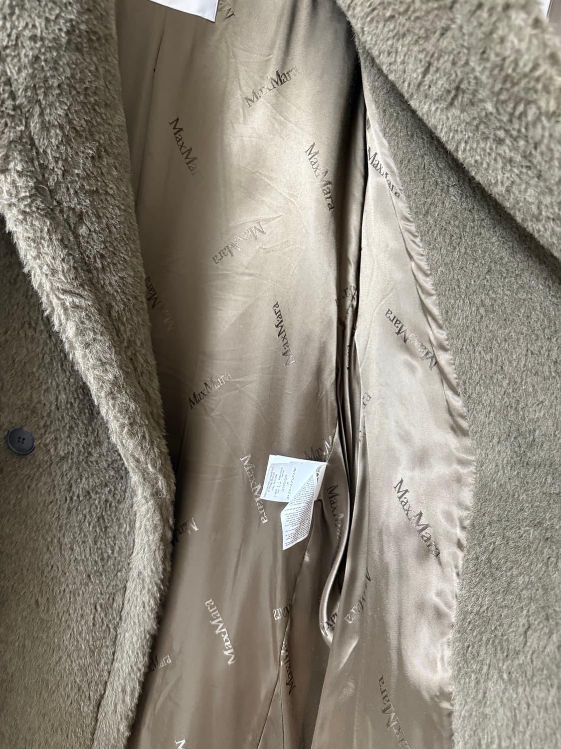 막스마라 테디베어 코트 스몰 카키 상품이미지6