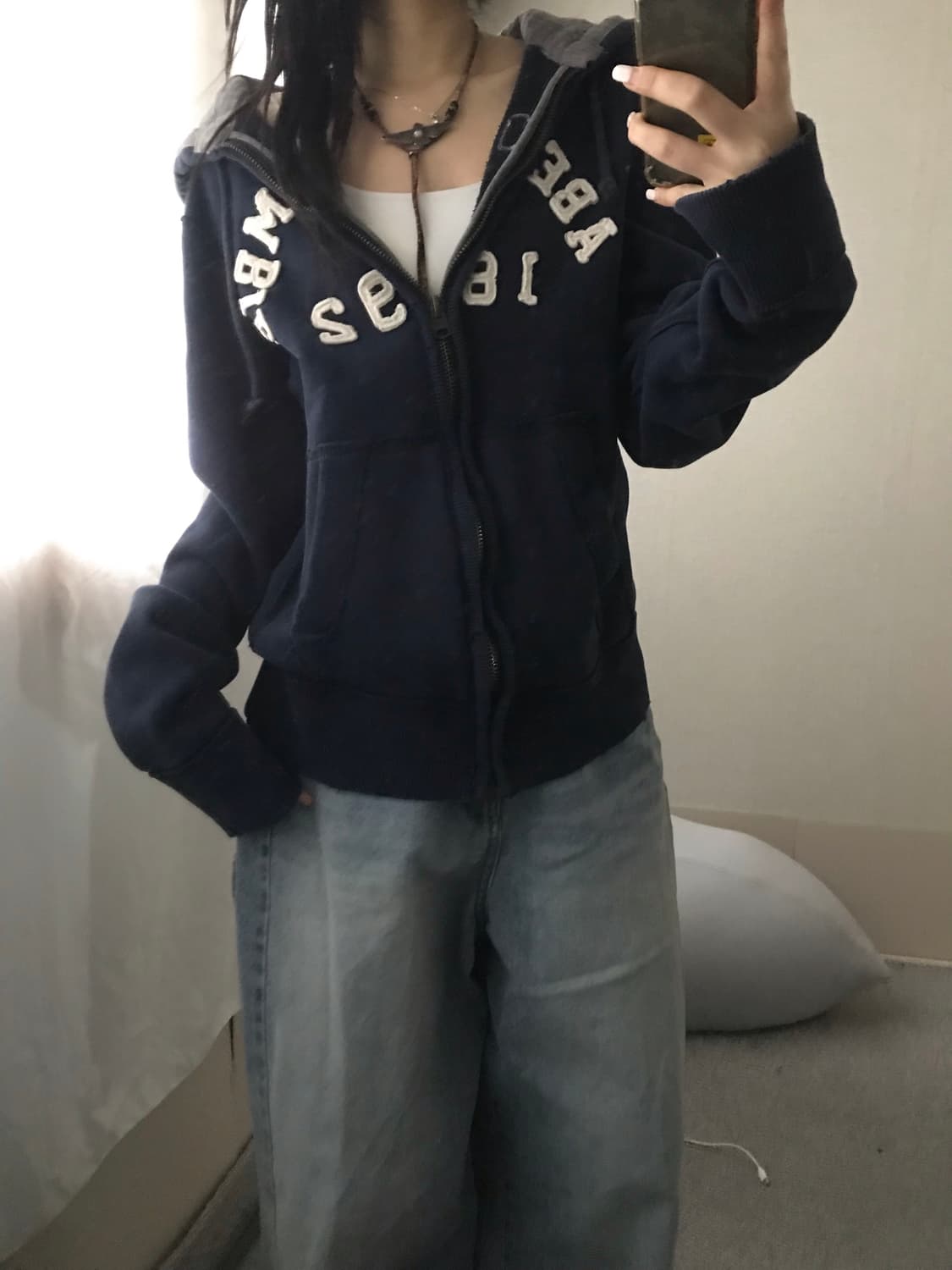 아베크롬비 네이비 후드집업 상품이미지4