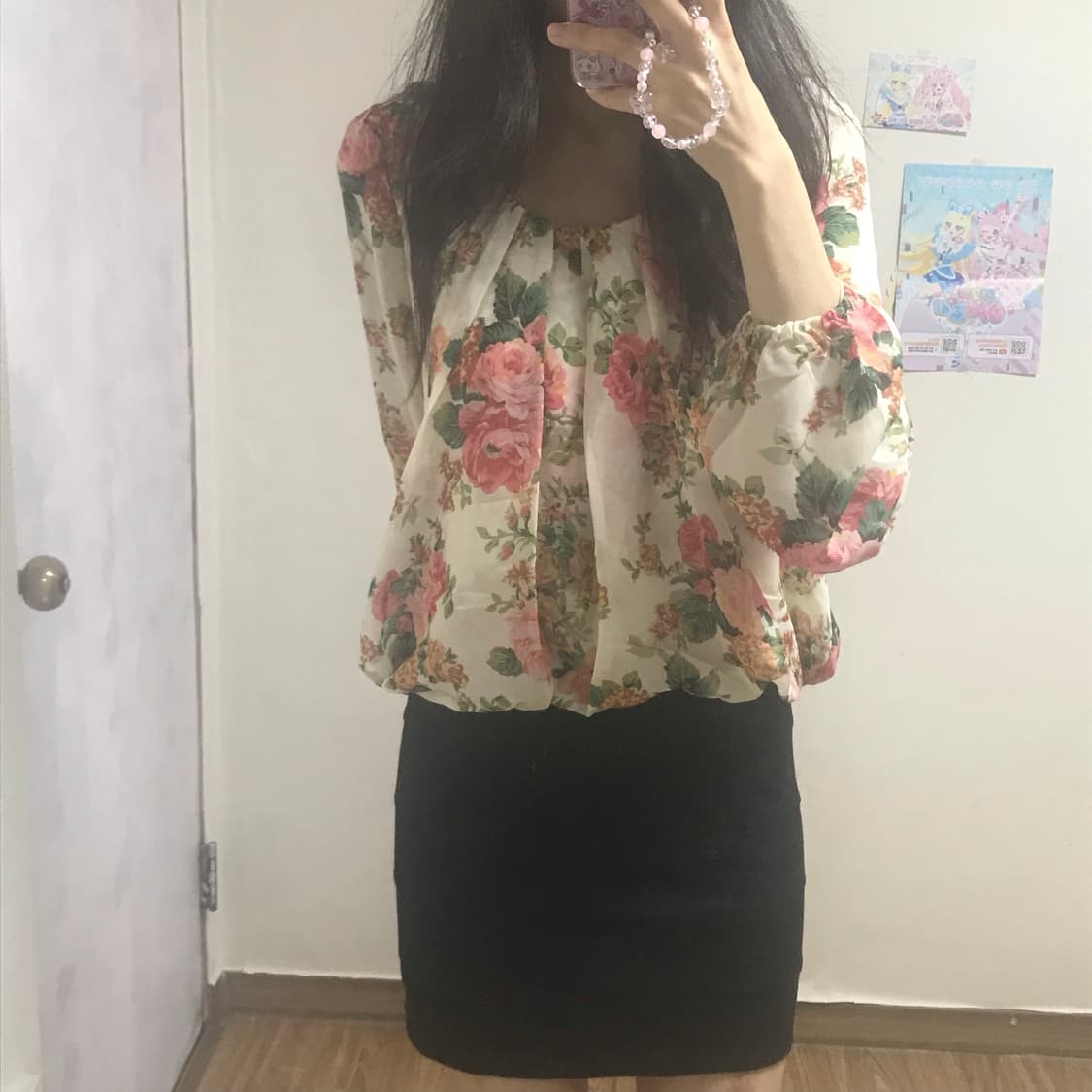 빈티지 플라워 원피스 히메갸루 로걀 모리걸 라떼 리즈리사 마즈깔 짜잔씨 상품이미지1