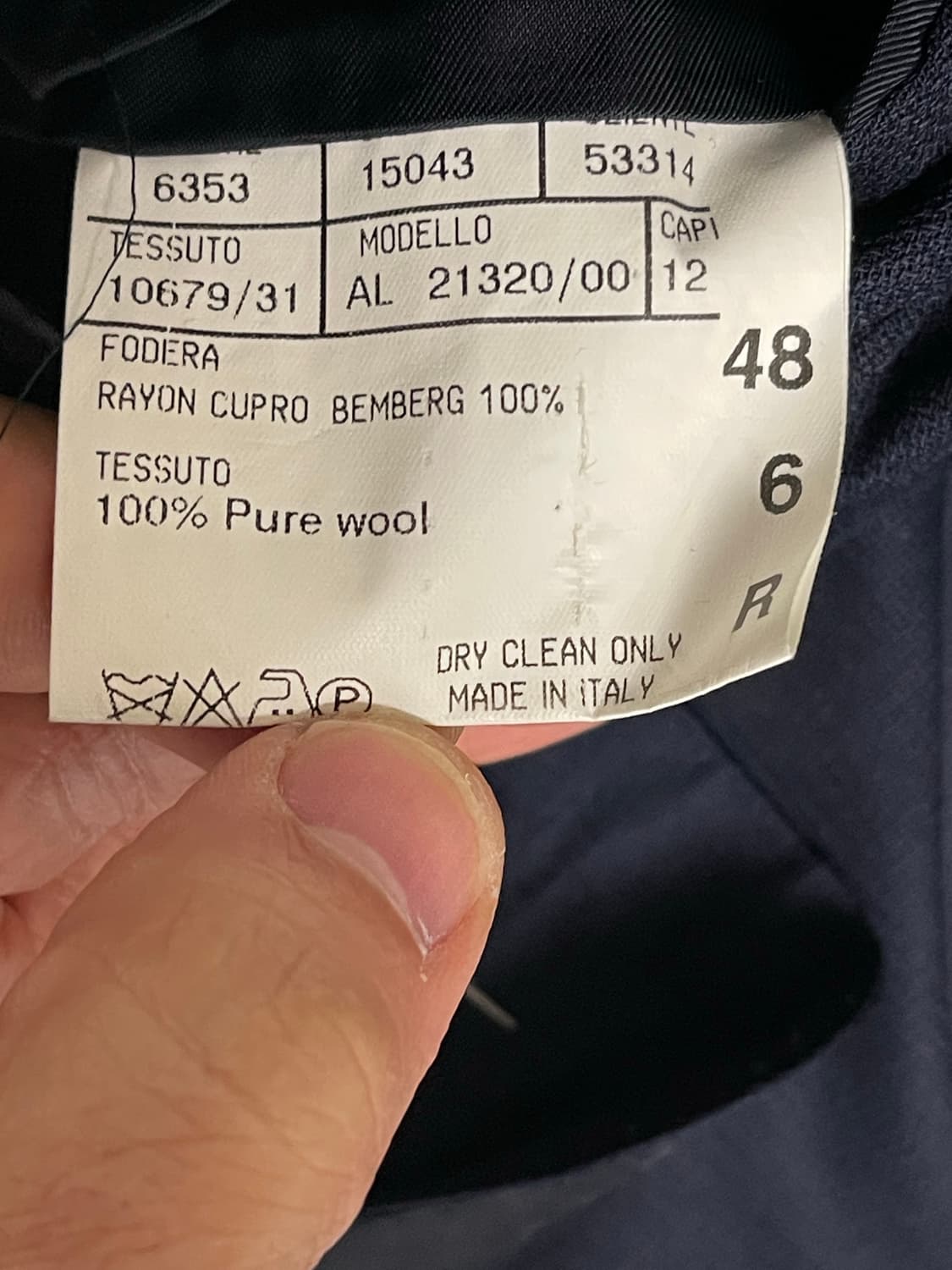 까날리(CANALI) 120수 여름 울 자켓 3버튼 48 상품이미지9