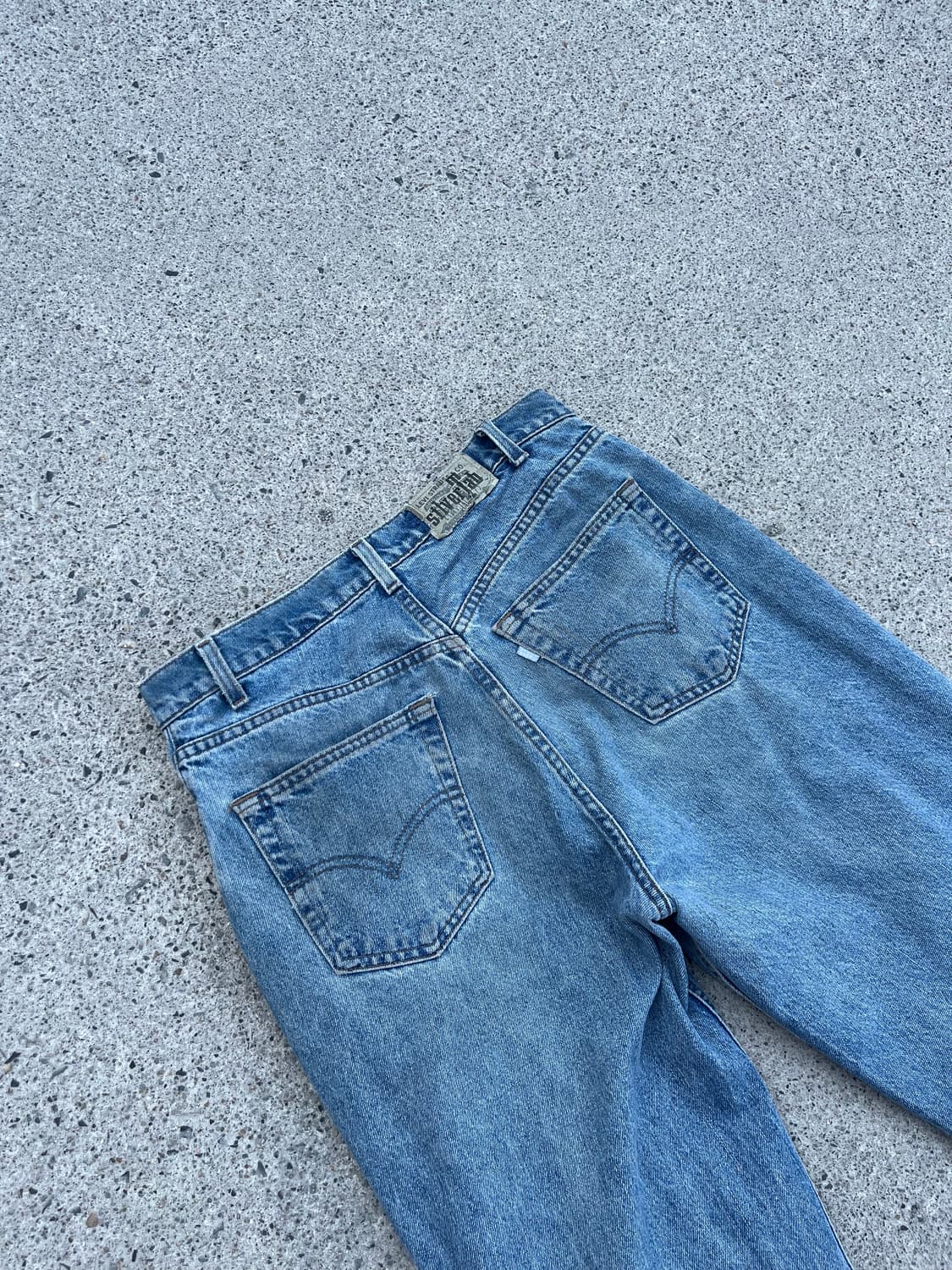 90s USA made Levi's 연청 루즈핏 실버탭  상품이미지7