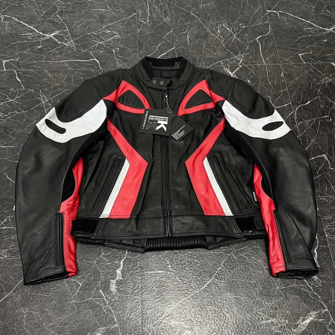 (새상품) 2XL BF 소가죽 레이싱 자켓 상품이미지6