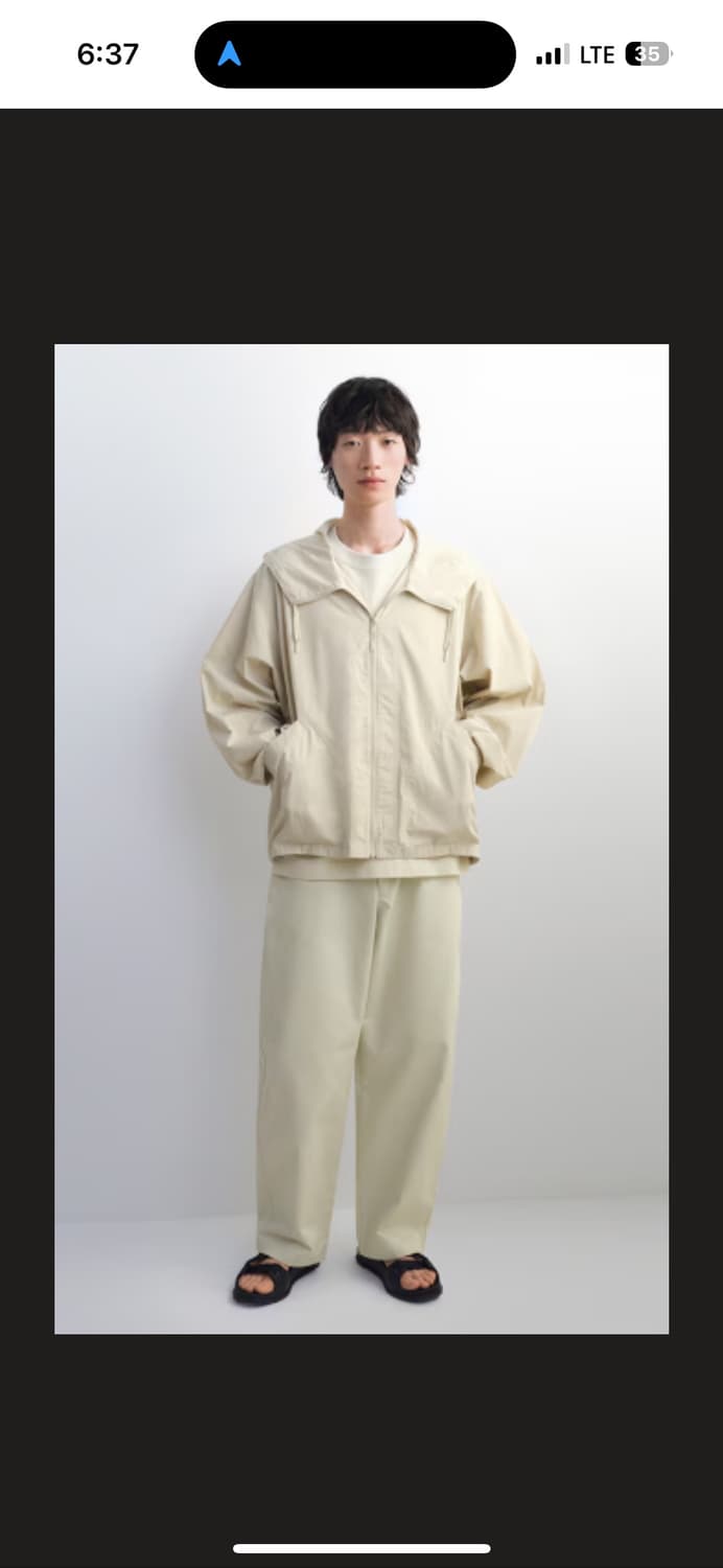 (구매글)유니클로 후드 블루종 M또는L 상품이미지1