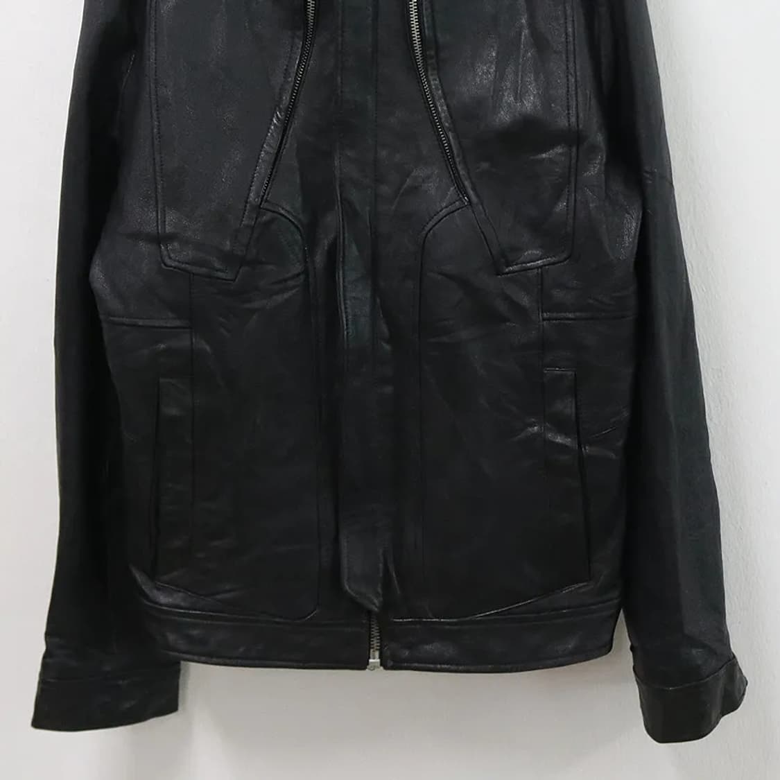 Zipper neck Lamb Leather 양가죽 자켓 상품이미지5