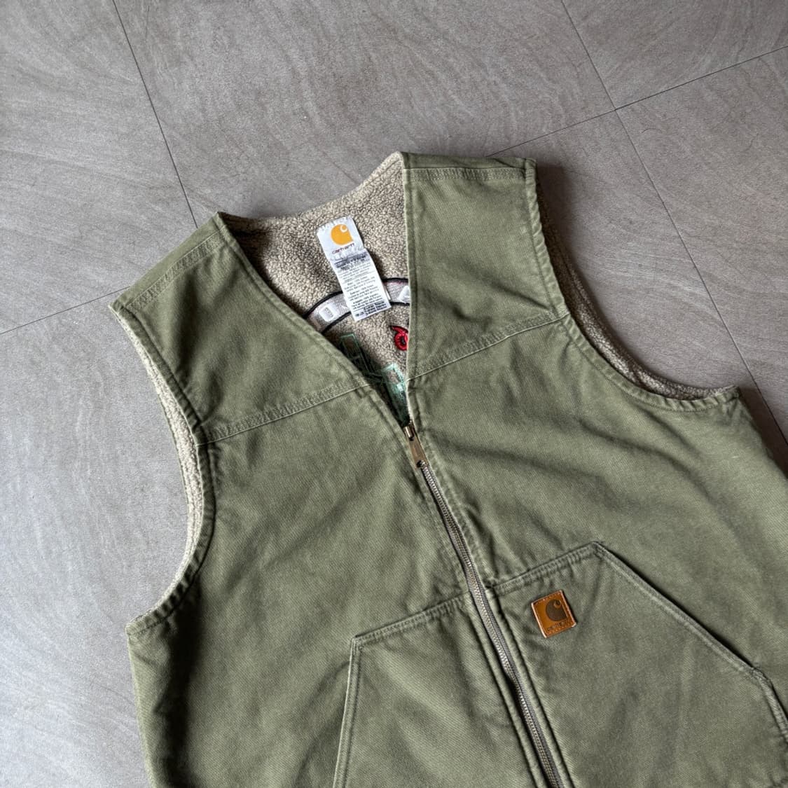 칼하트 정품 덕 캔버스 조끼 상품이미지2