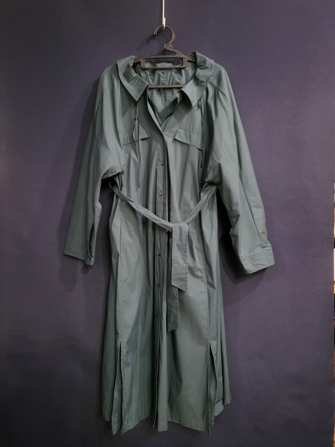 한섬 시스템 트렌치 셔링 롱자켓 상품이미지1