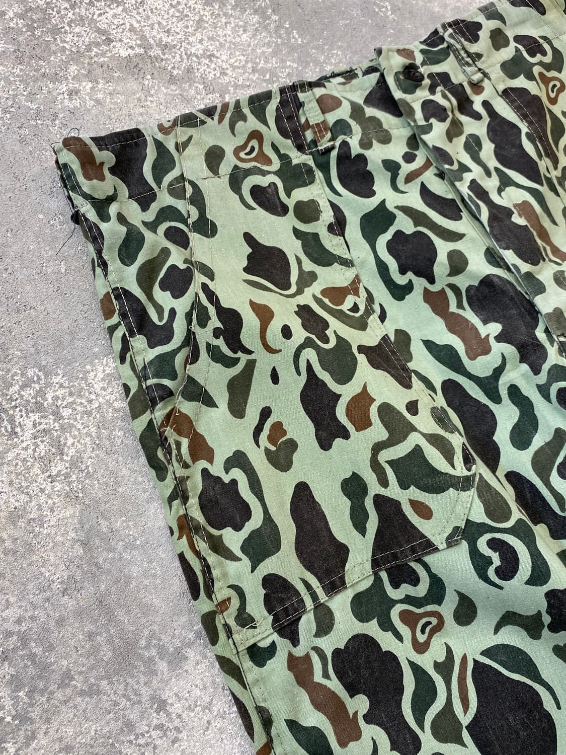 [32] 80s 한국군 밀리터리 덕헌터 카모플라쥬 팬츠 상품이미지3