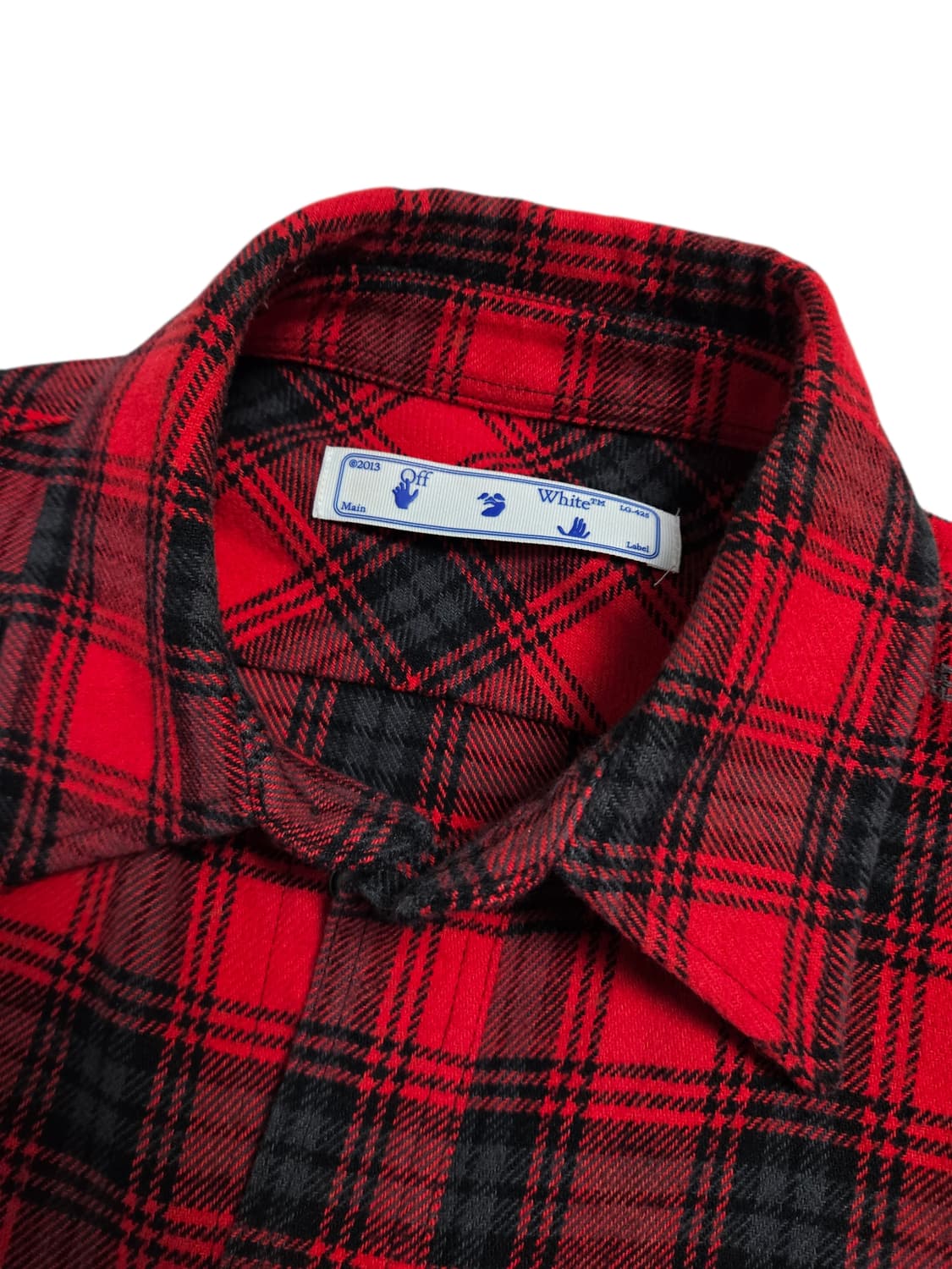 오프화이트 애로우 스텐실 플란넬 셔츠 상품이미지7