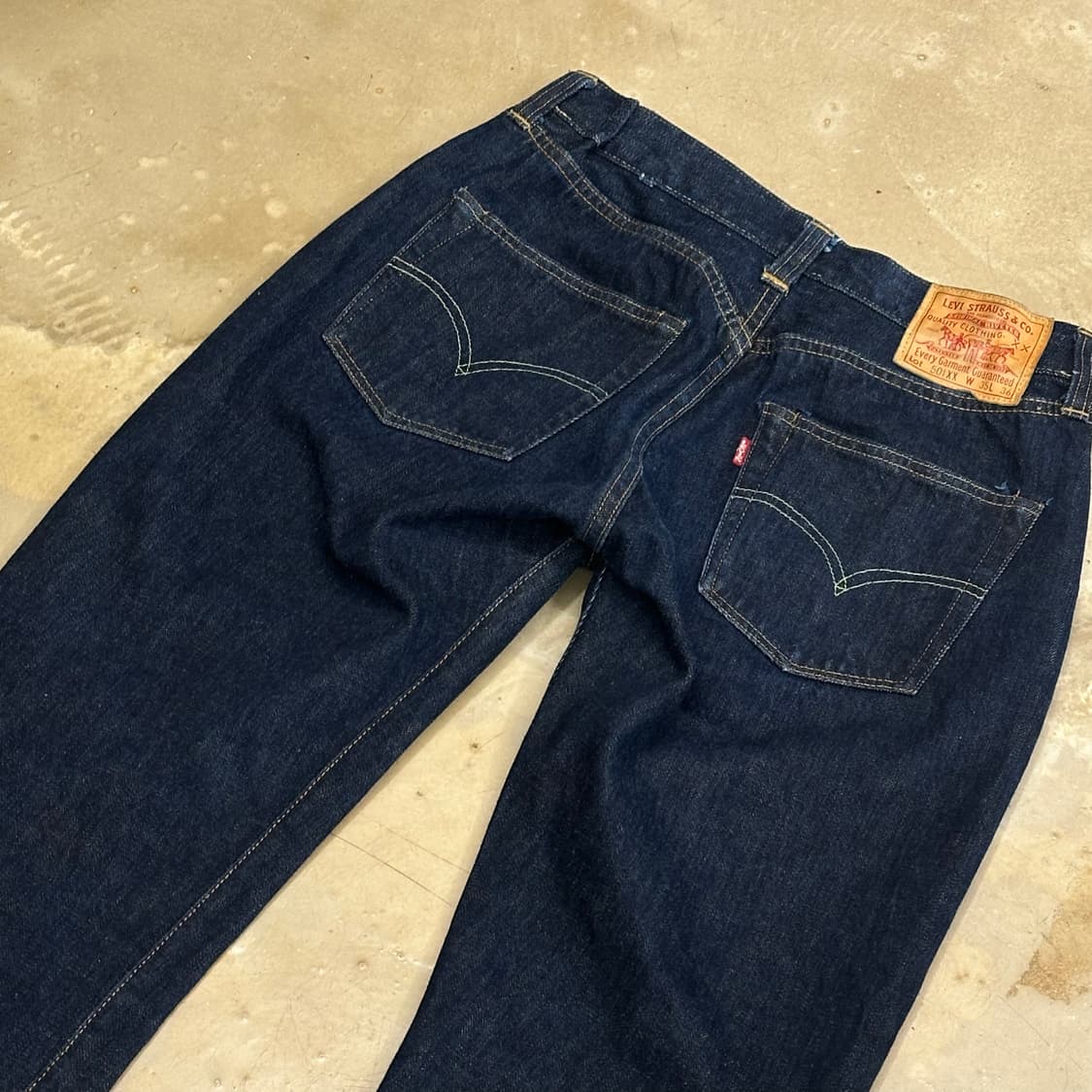 W35 리바이스 LVC Big E 47501-0117 셀비지 데님팬츠 상품이미지1