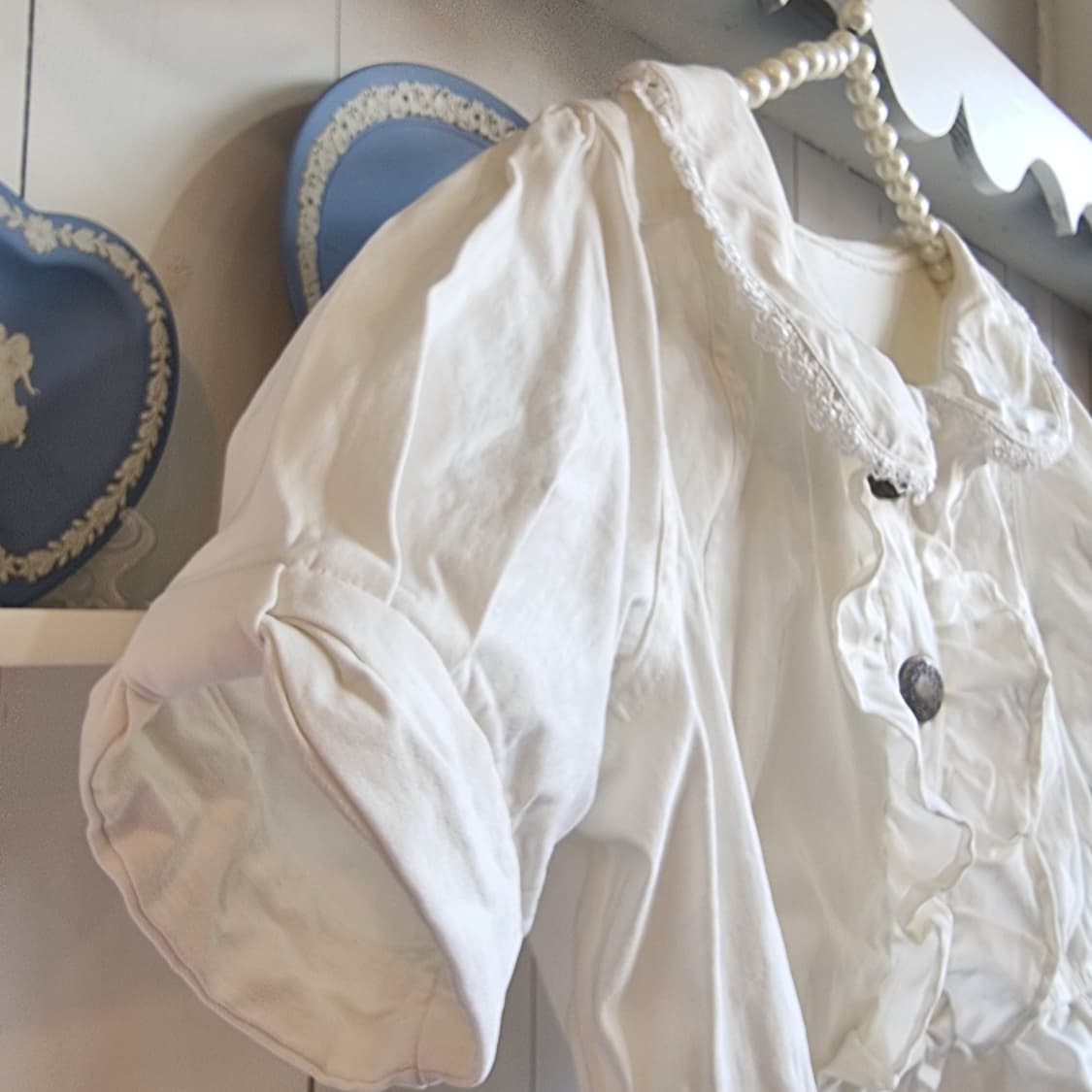 (디어리) 화이트 프릴 볼레로 자켓 상품이미지3