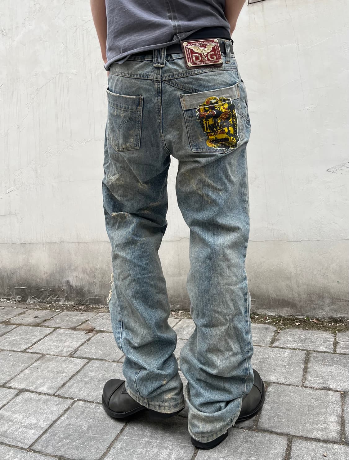 돌체앤가바나 00s 디스트로이드 데님팬츠 상품이미지1
