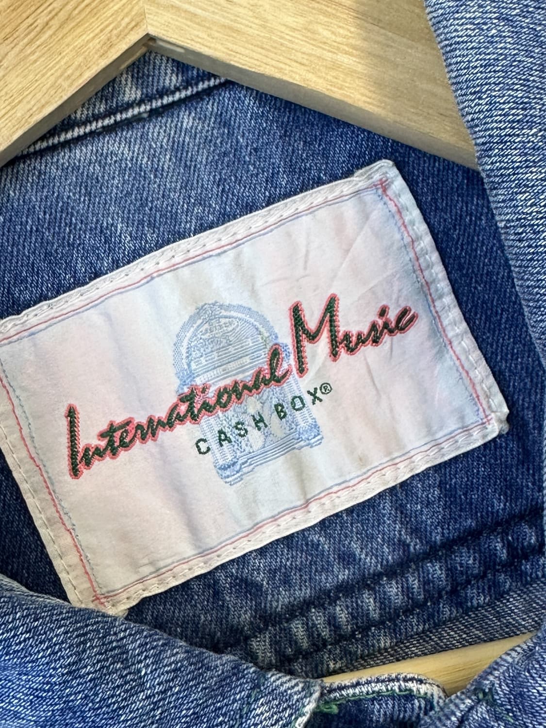 인터내셔널 뮤직 90s 데님 스티치 자켓 상품이미지6