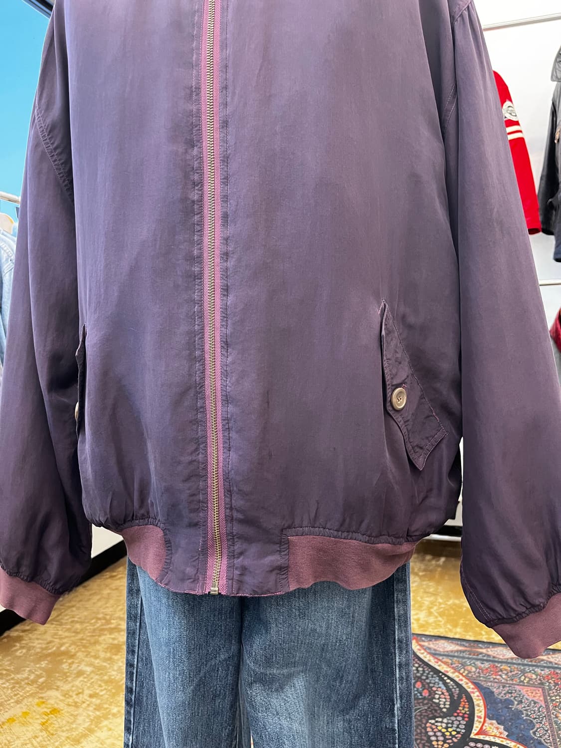 Marcel Clair 실크 블루종 자켓 상품이미지4