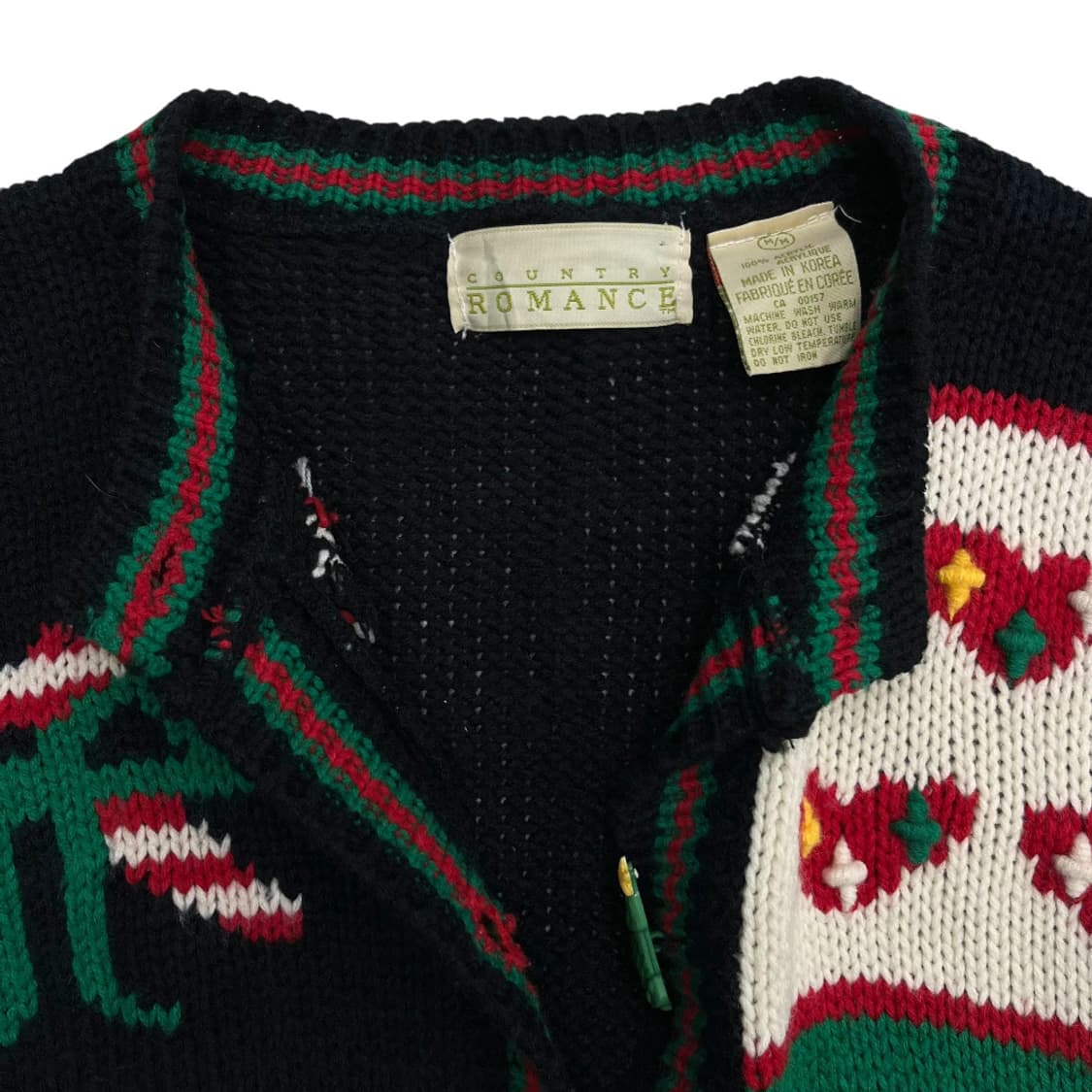 usa 크리스마스 오너먼트 버튼 니트 가디건 M 상품이미지5
