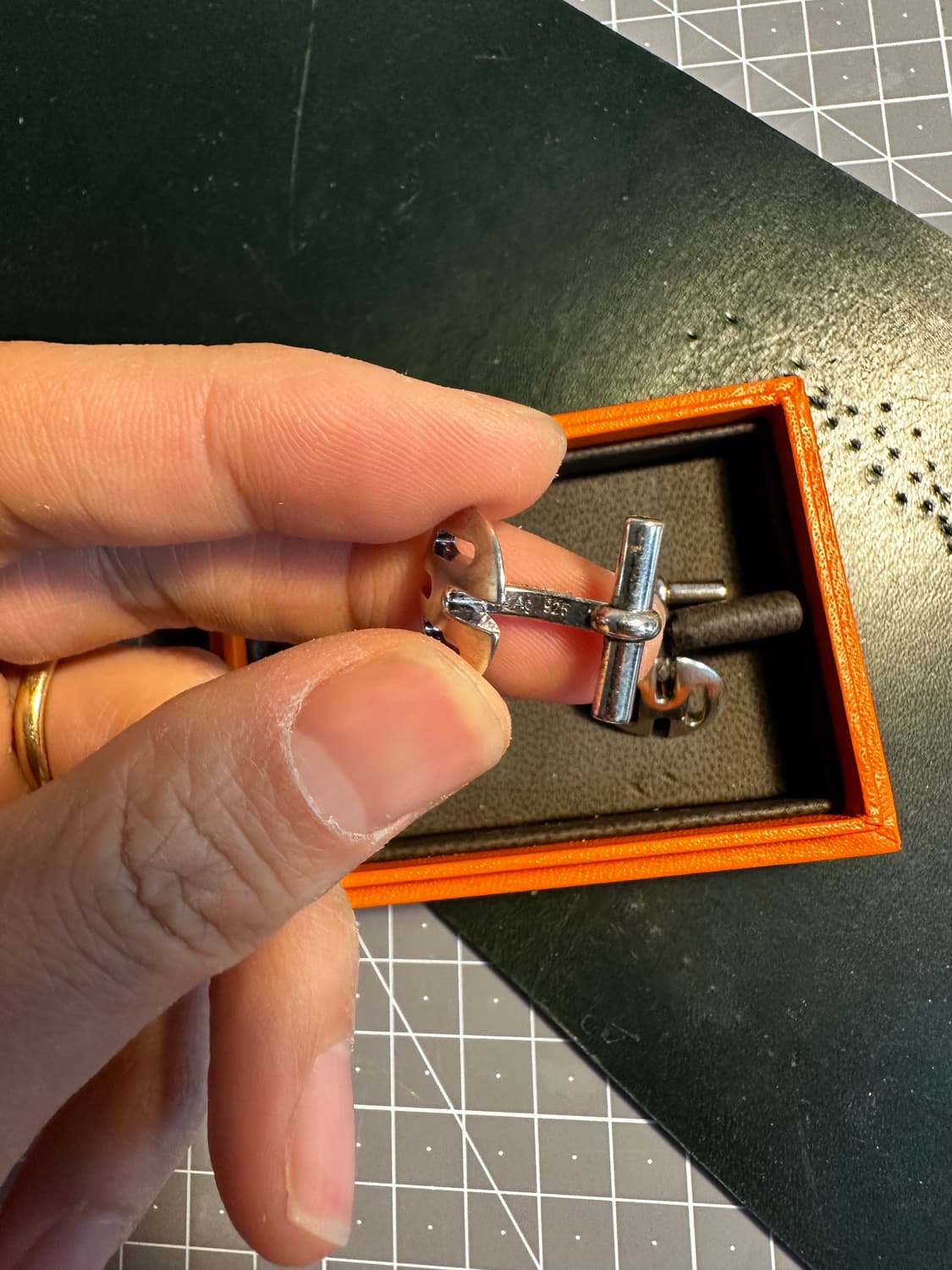 에르메스 925 실버 커프스  상품이미지4