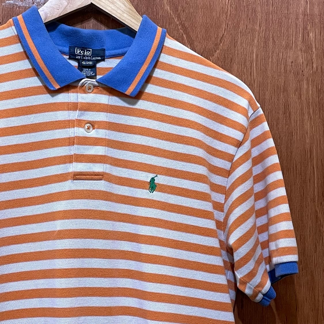 (XL) POLO 폴로 랄프로렌 반팔 스트라이프 카라티 상품이미지2