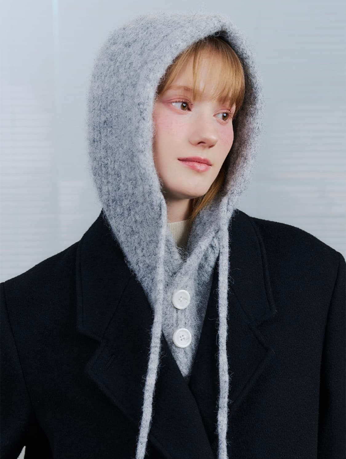 앵브룩스 디어 마이 러브 바라클라바 그레이 상품이미지5