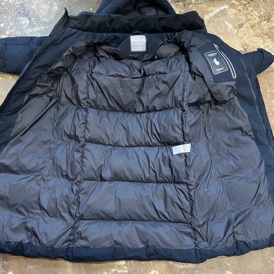 100) 디스커버리 덕다운 롱패딩점퍼 오리털 롱패딩 자켓 상품이미지4