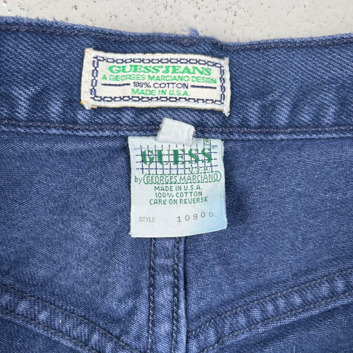 빈티지 게스 by Georges Marciano 네이비 데님 쇼츠 상품이미지3