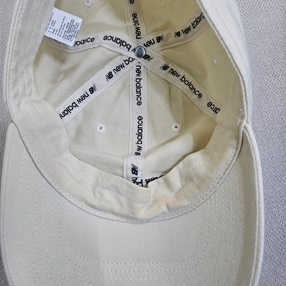 F 뉴발란스 6패널 리니어 로고 볼캡 0402Y 상품이미지5