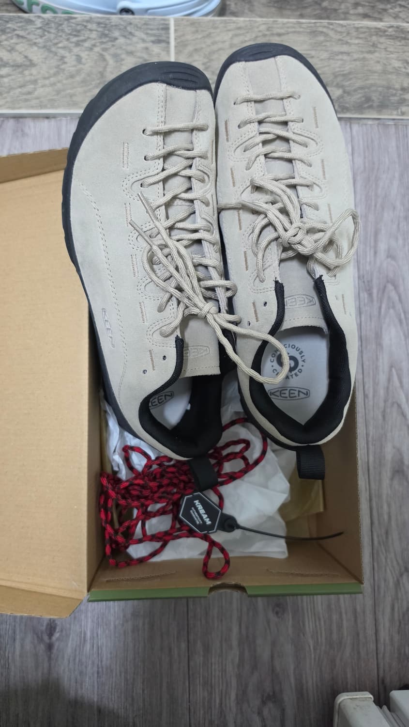 킨 재스퍼 스웨이드 스니커즈 실버 밍크 275 판매 상품이미지1