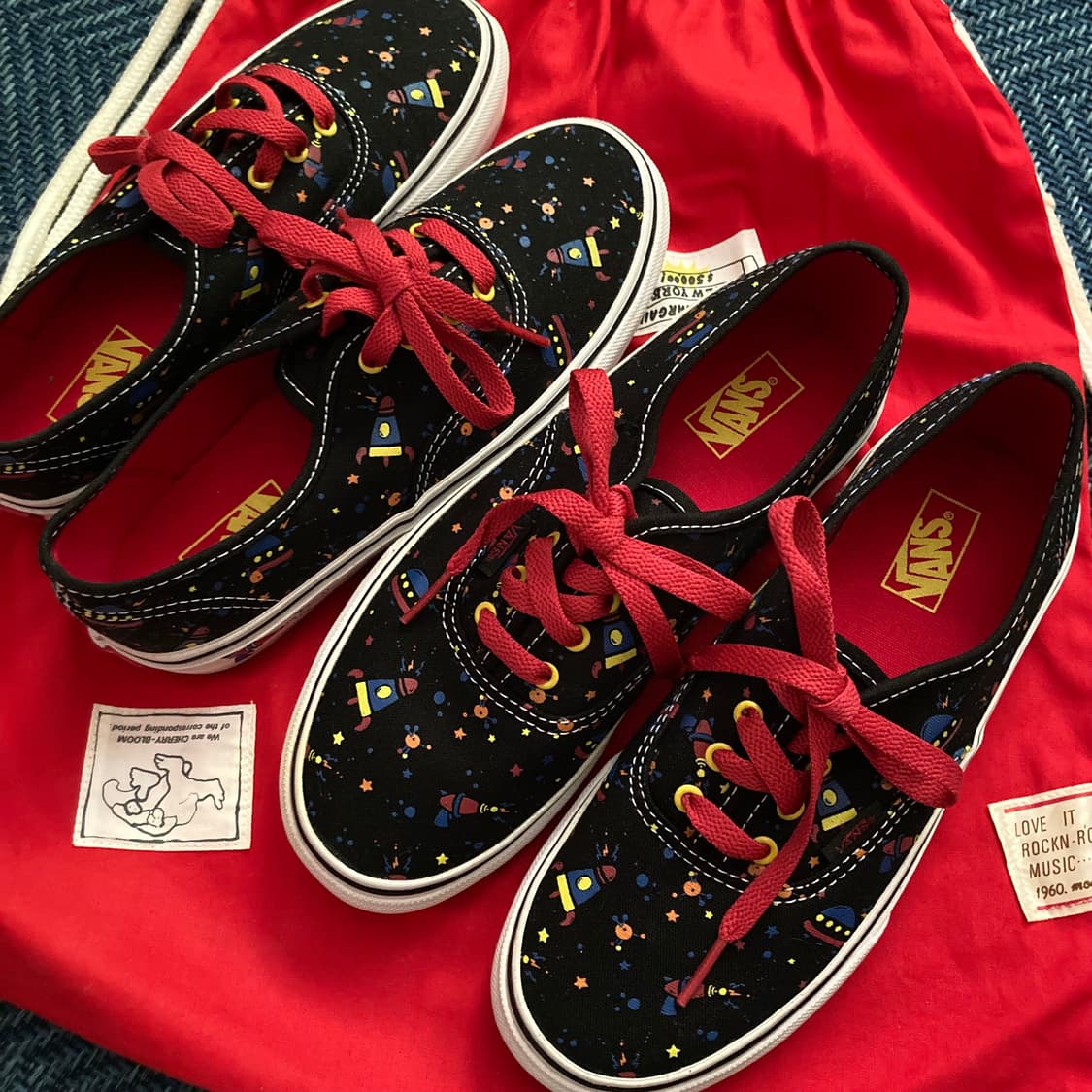 빈티지 Vans 반스 레어 우주 스페이스 패턴 스케이트보드 스니커즈 슈즈 상품이미지3