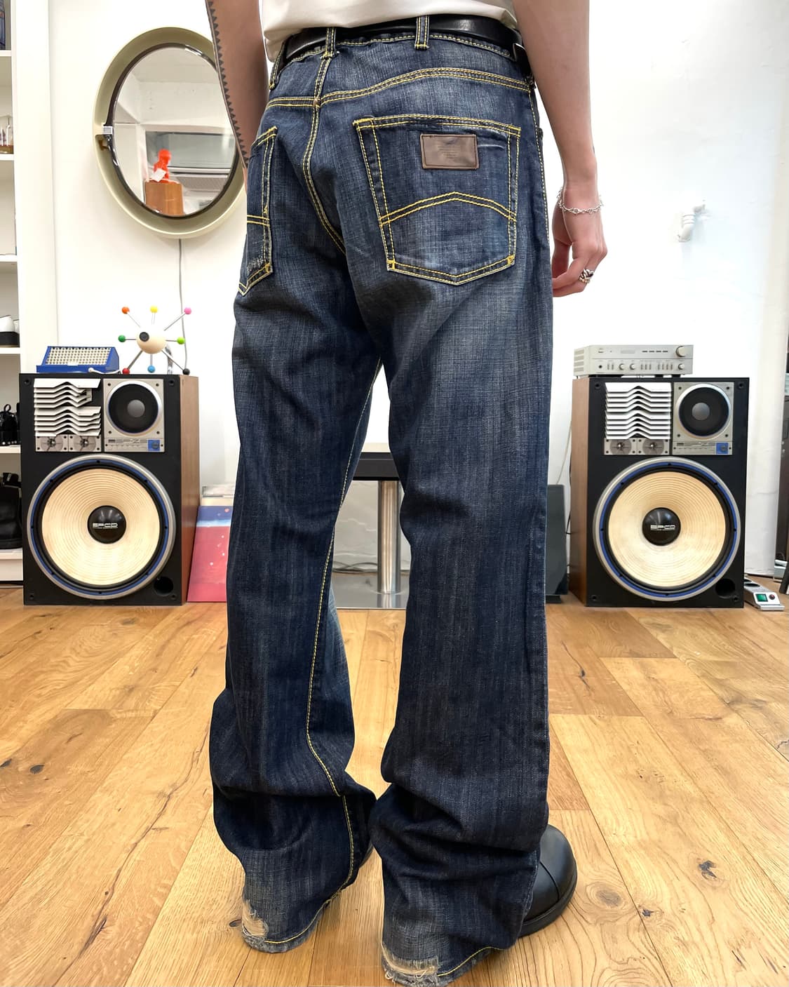 [32] 아르마니 진스 플레어 데님 팬츠 상품이미지3