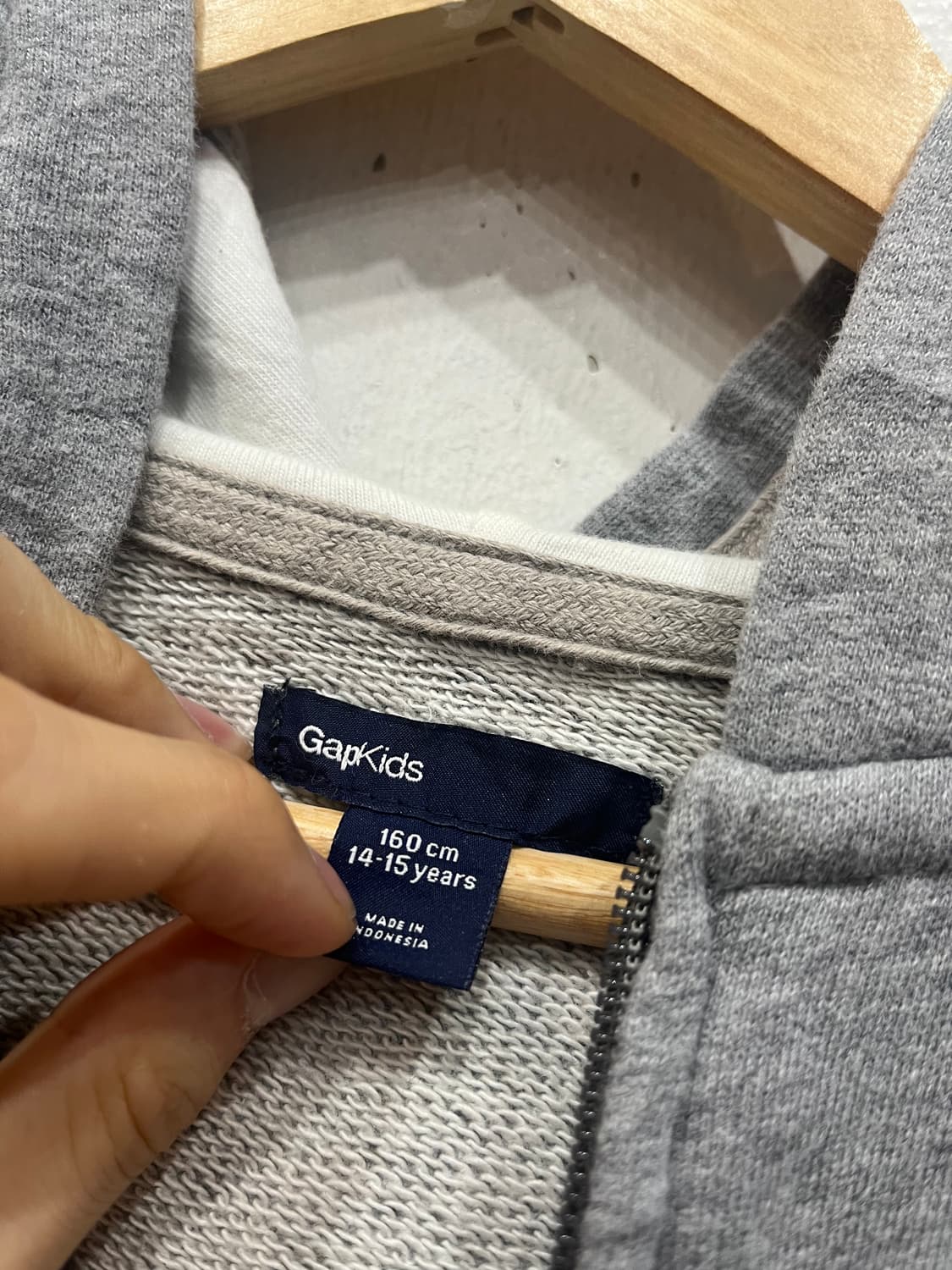 GAP 갭 후드집업 그레이 우먼즈 상품이미지2