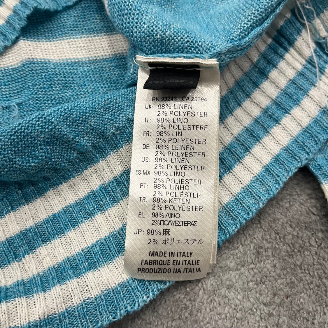 L 새상품 디젤 멀티컬러 린넨 니트 상품이미지5