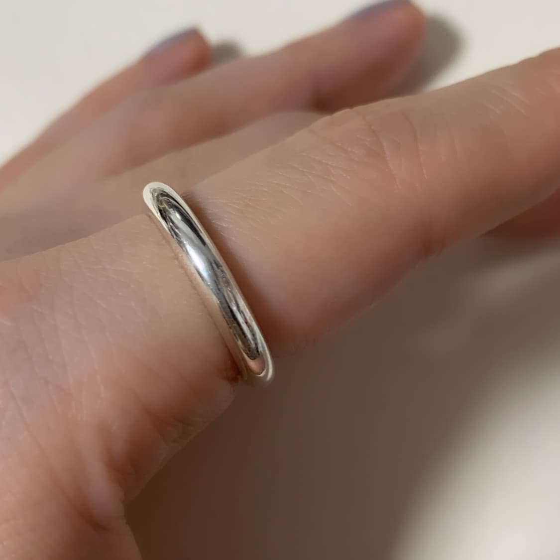 925실버 3미리 엥게이지반지 상품이미지5