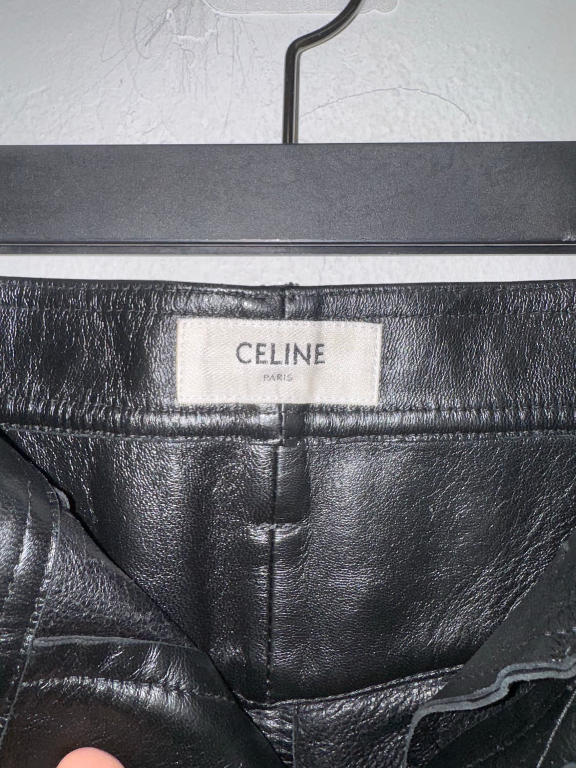 셀린 레더 팬츠 상품이미지3