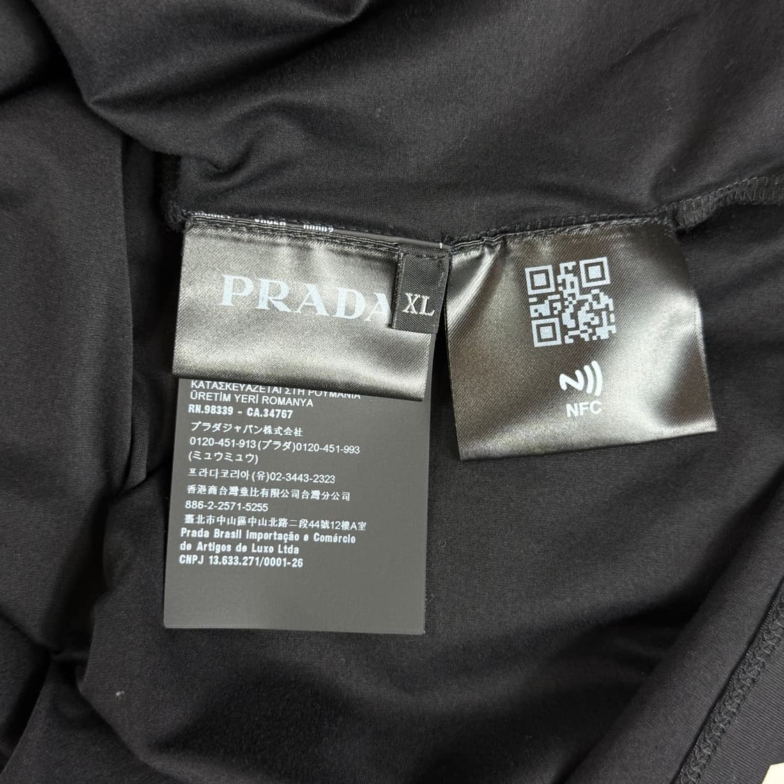 [리오브] 프라다 스트레치 미니 로고 반팔 상품이미지5