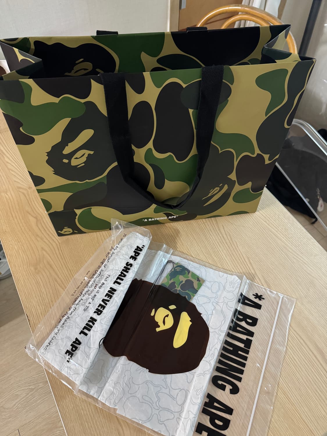 베이프 더블 샤크 후드 L 상품이미지3