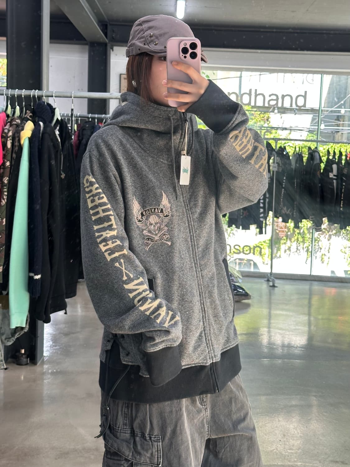 벤슨 윙 스컬 아일렛 넥워머 후드집업점퍼 상품이미지3