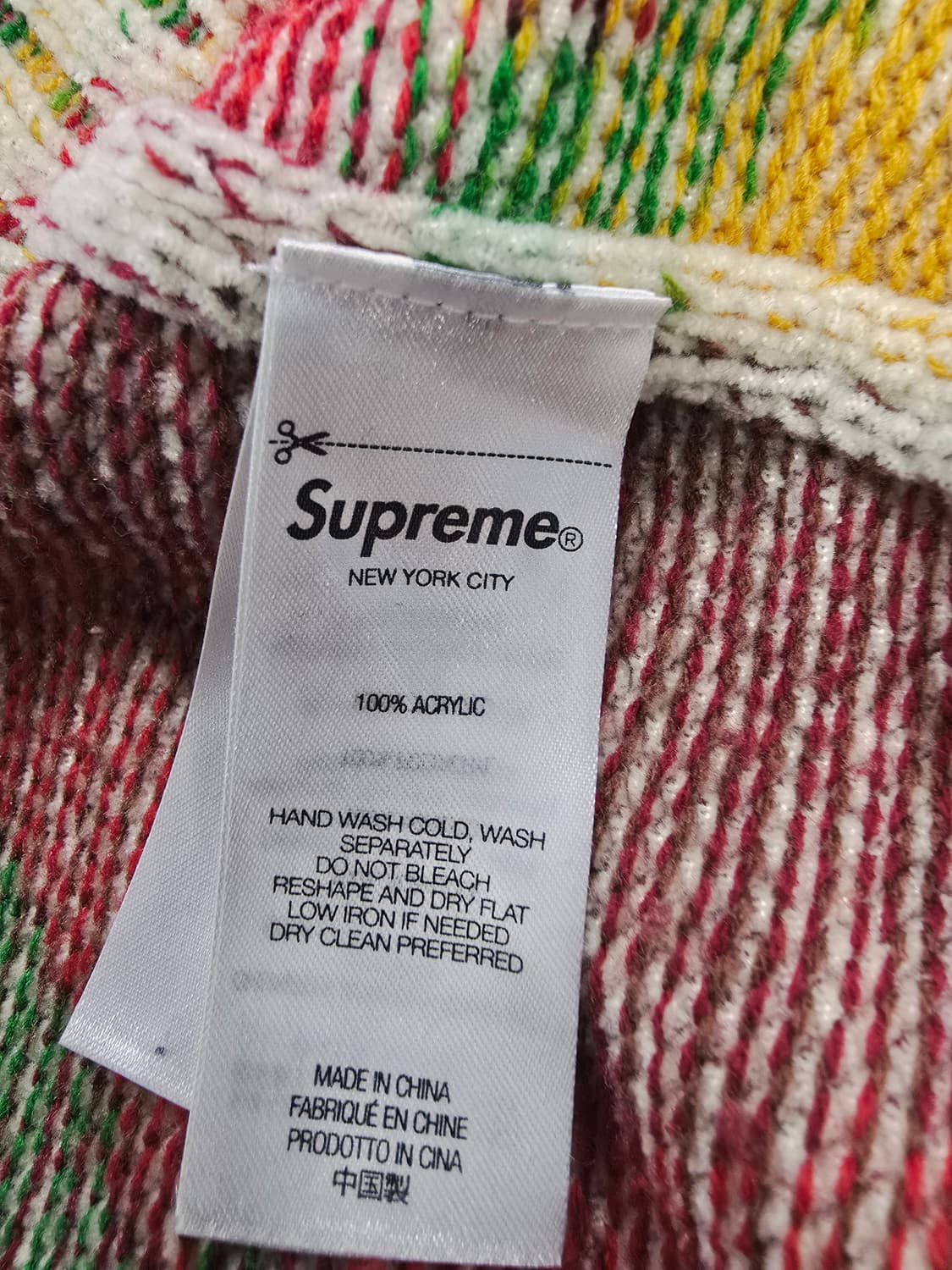 슈프림 콘트라스트 아크  스웨터 화이트 상품이미지8