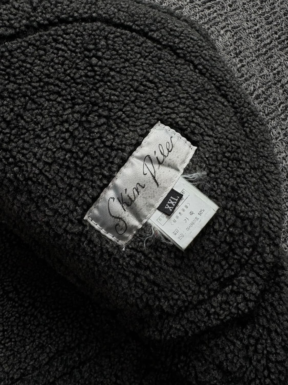 빈티지 양가죽 레더 스웨이드 무스탕 블랙 1416 상품이미지2