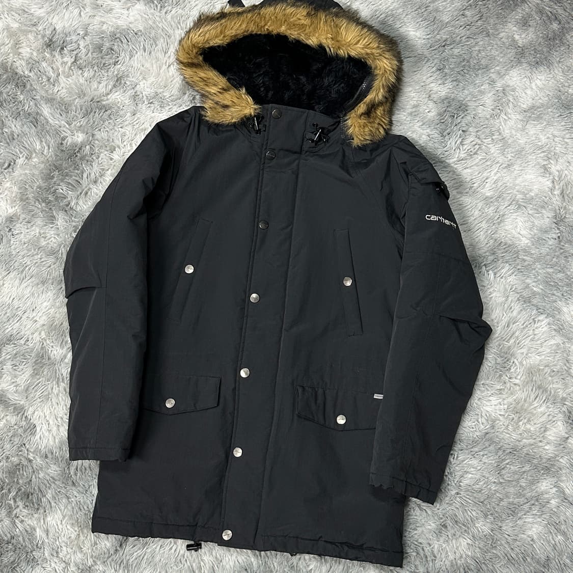 칼하트 앵커리지 야상 파카 블랙 s 상품이미지1