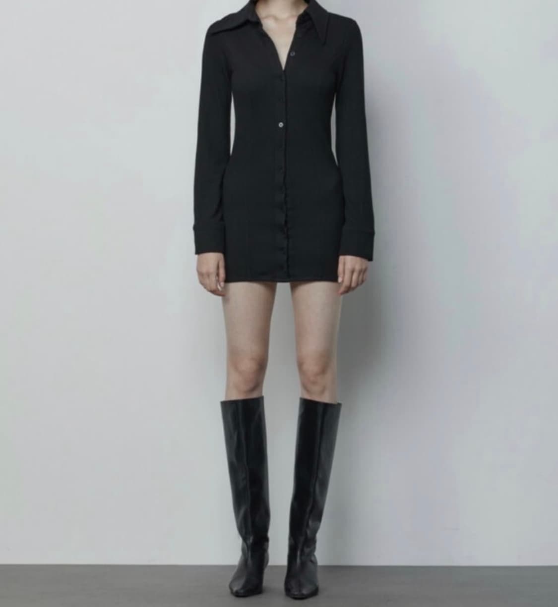 보헤미안서울 셔츠 원피스 블랙 m 상품이미지1