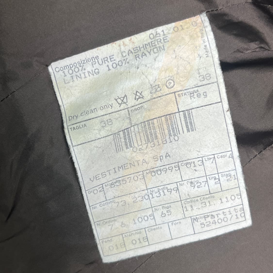 조르지오 아르마니 캐시미어 더블 브레스티드 블레이저 38 상품이미지8