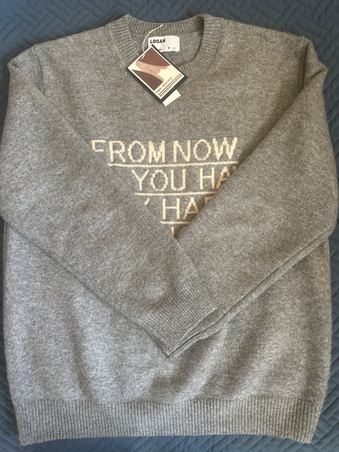 LOGAN 캐시미어 니트 L 새상품 상품이미지1