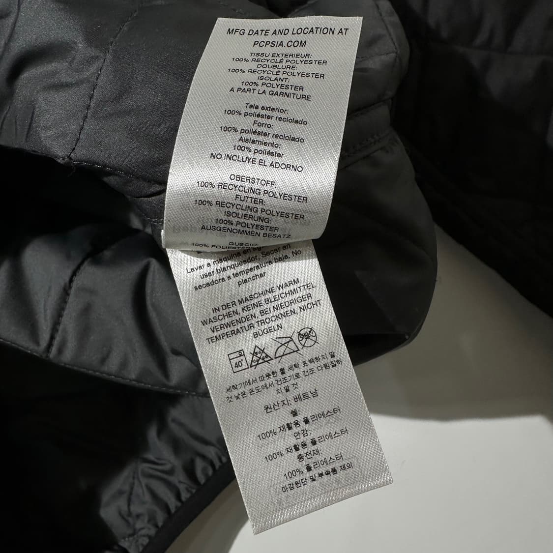 파타고니아 다이아몬드 퀼티드 봄버 후드 자켓 블랙 상품이미지7