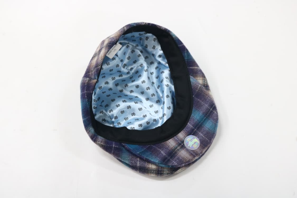 올드 스투시 90s 빈티지 체크 울 헌팅캡 (L/XL) 상품이미지6