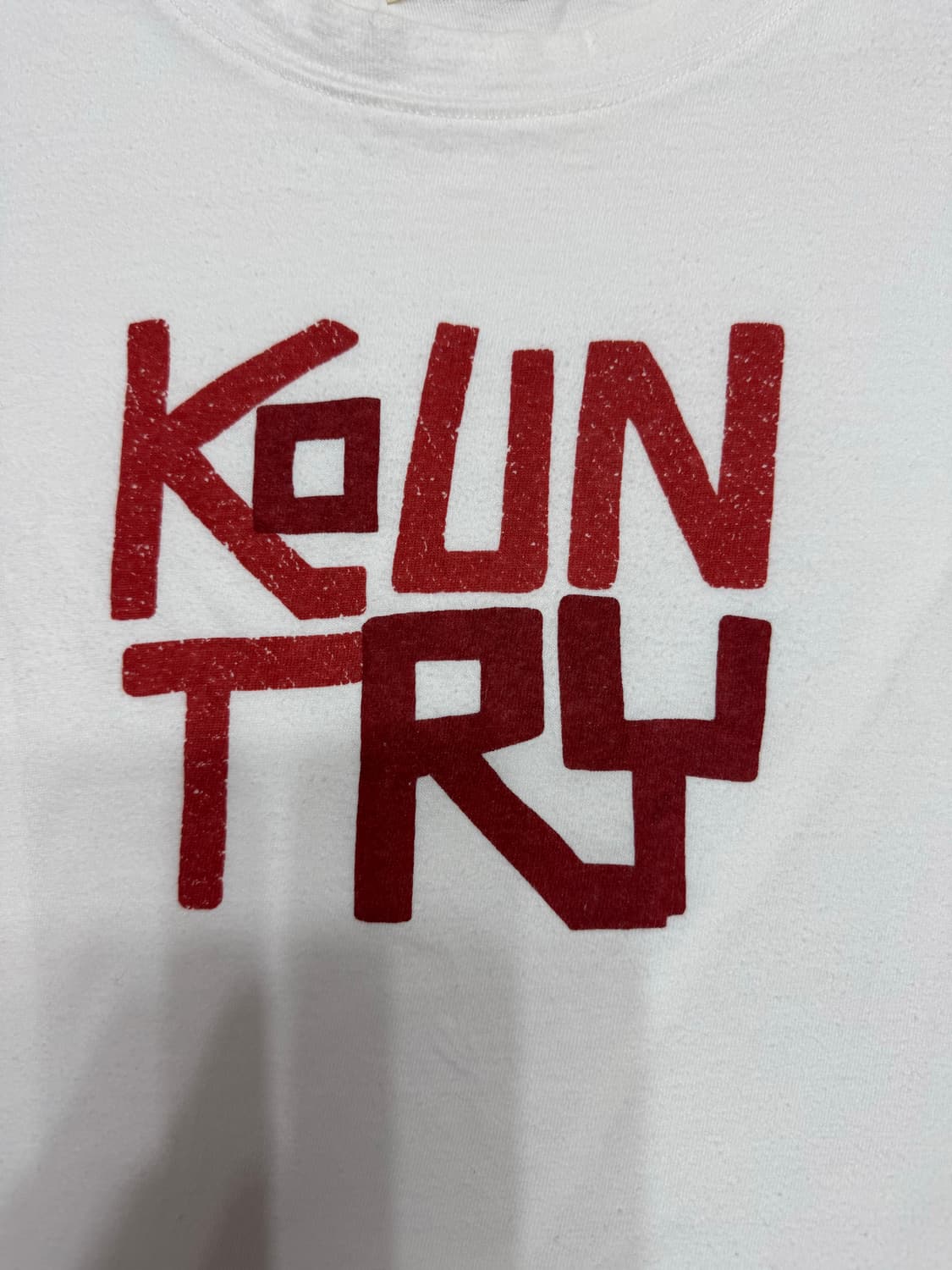 캐피탈 루키 크루 티셔츠 컨트리 패치 레드 XL 상품이미지2