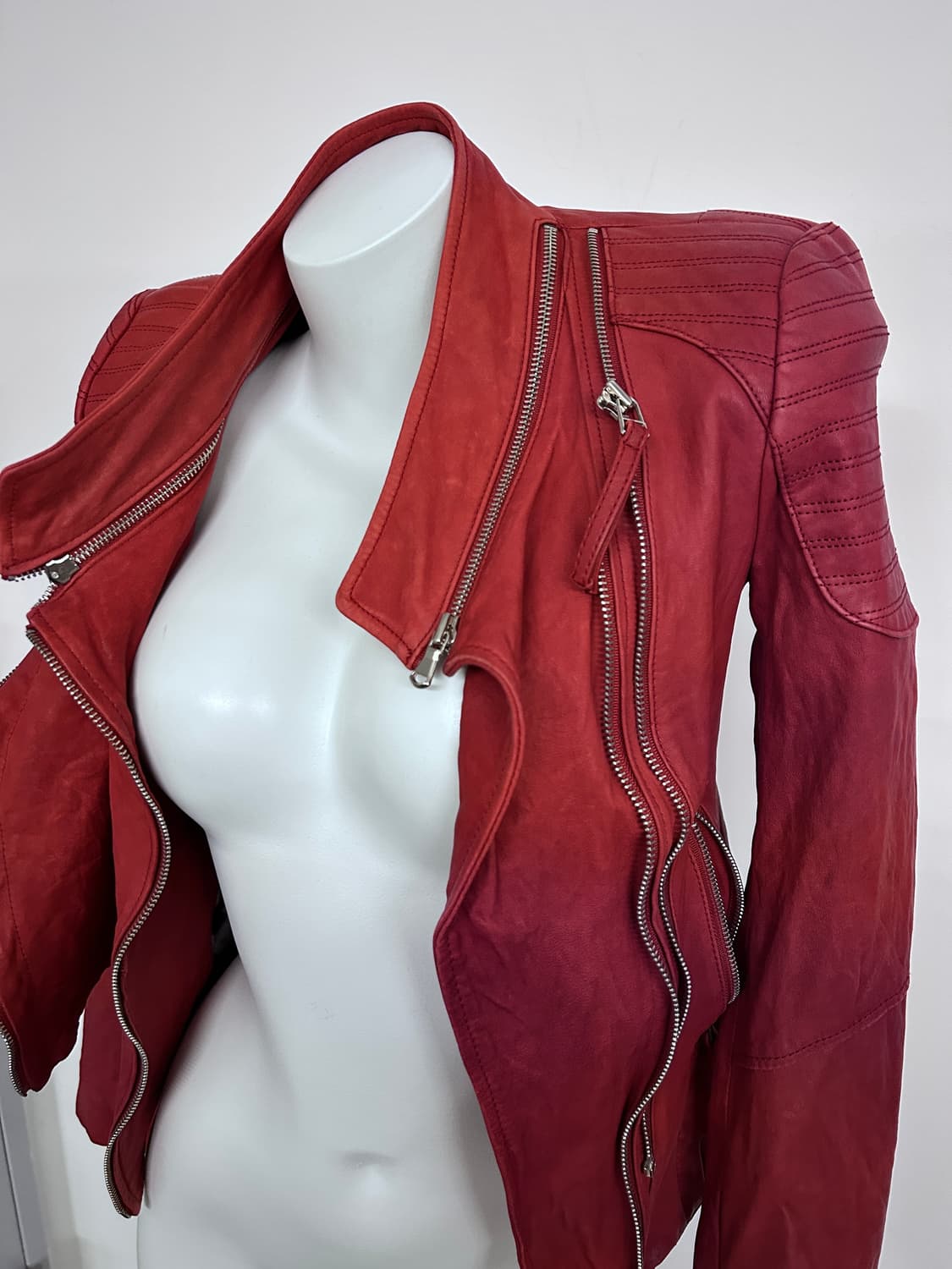 에고이스트 멀티 지퍼 램스킨 자켓 상품이미지2